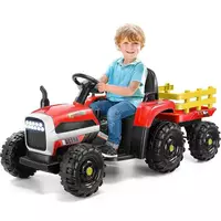 Детский трактор M 5733 EBLR-3 электромобиль, с прицепом